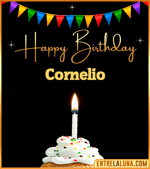 GiF Happy Birthday Cornelio